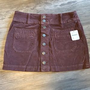 Free People corduroy mini skirt